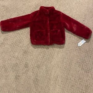 Cat & Jack Kids Faux Fur Jacket - perfect for holidays!